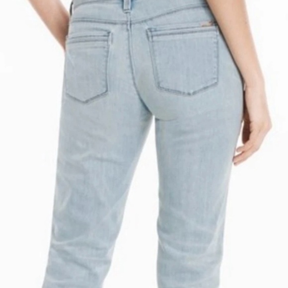 WHBM The Girlfriend Floral Embroidered Cropped Jeans - Picture 3 of 13